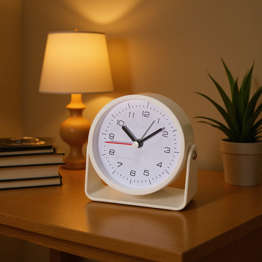 Cross-Border Children's Abs Alarm Clock, Student-Specific Clock, Wall Clock, Silent Desk Clock, Battery-Operated, Simple Quartz Desk Clock