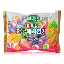 韓國美樂津 金斯泊什錦口味利是豆軟糖果438g袋 廠家直銷年貨批發