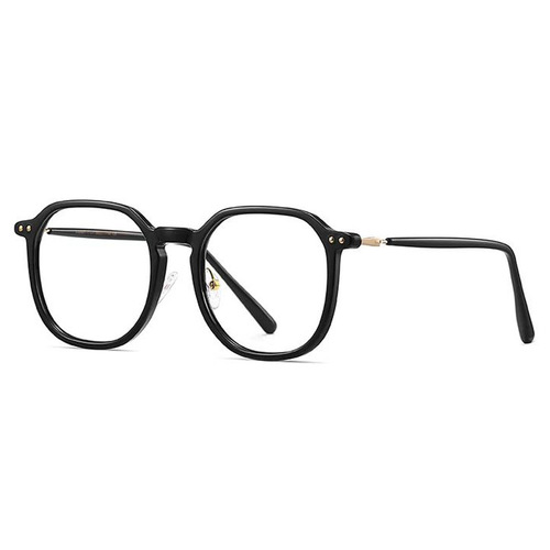 Black Frame Glasses for Women - Anti-Blue Light, Plain, Bare Face, Finished, Myopia Compatible with Prescription