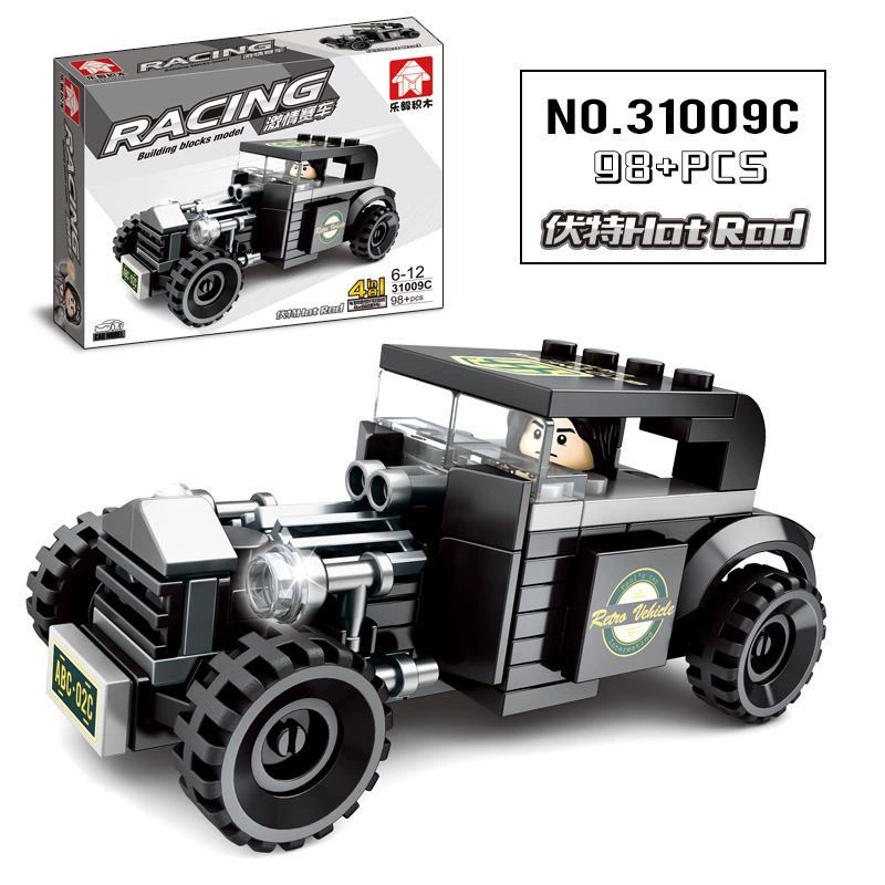 Building Set (Lego-style) Racing & Transport Cars, ABS Plastic, DIY, 80–180 Pieces, Gift