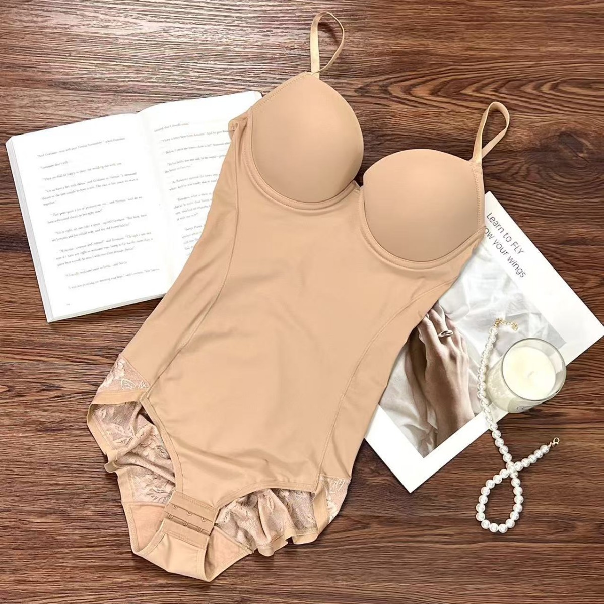 European and American Corset Suspender Bra One-Piece Body Shaping Tummy Control Triangle Jumpsuit Thin Corset Body Shaping Intimates for Women