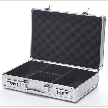 手提密码箱铝合金箱子储物箱文件保险箱 产品示范样品展示工具箱