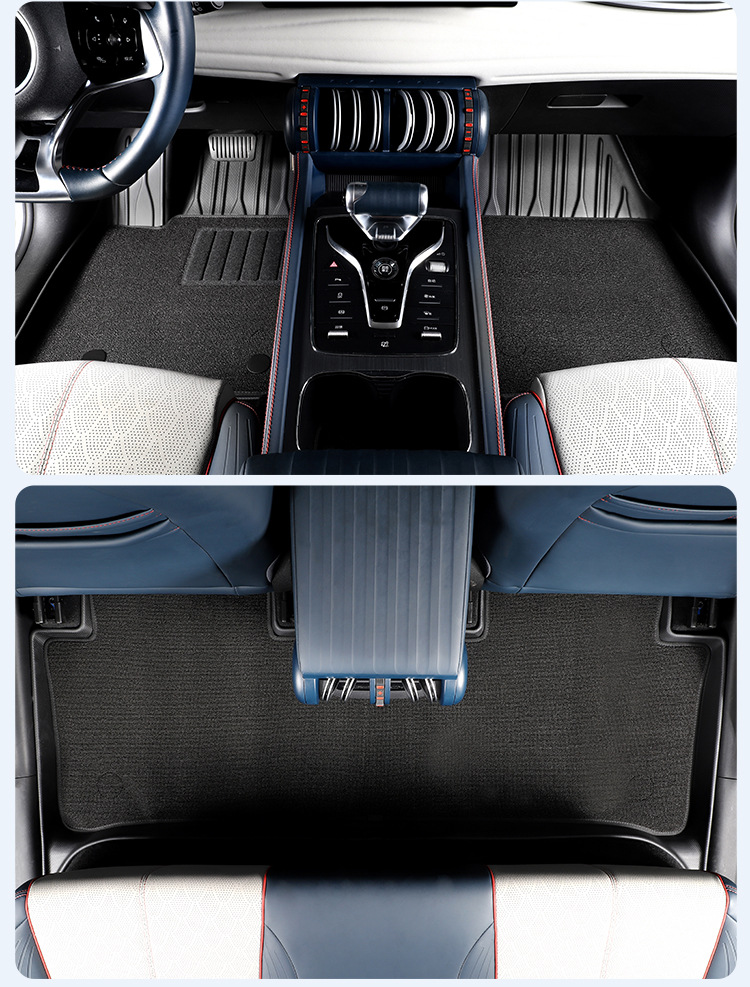 Suitable for 22-25 Yuan Plus/Atto3 Car Floor Mats Left and Right Steering Wheel Tpe Trunk Mat Seat Back Cushion
