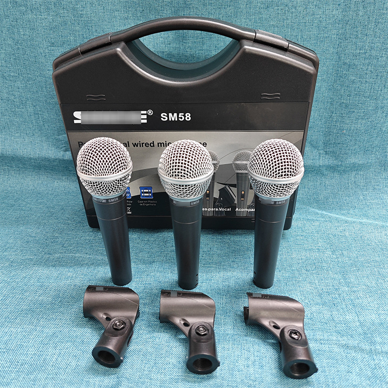 Foreign trade high quality SM58S wired dynamic microphone performance stage karaoke host professional 58LC microphone