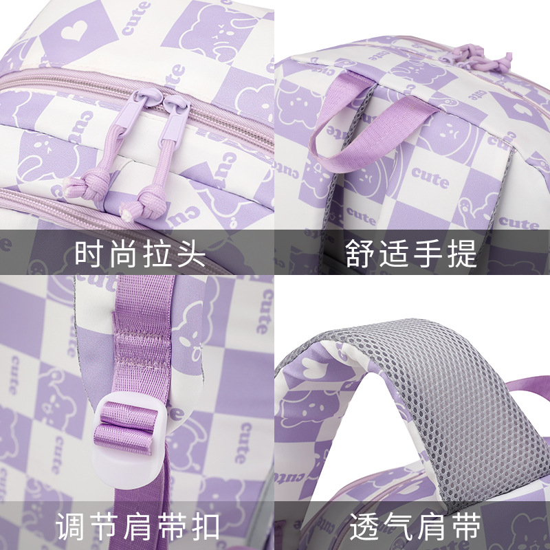 Pescado natural nuevo carro de escalada mochila Escuela Secundaria chica de gran capacidad extraíble escuela niños Escuela Primaria estudiante 3-6