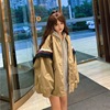 跨境貨源2020秋冬季韓版新款設計感棒球服百搭中長款長袖外套女