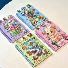 AI山海经线圈本三合一卡通高颜值彩贴手账贴纸本学生文具外贸批发