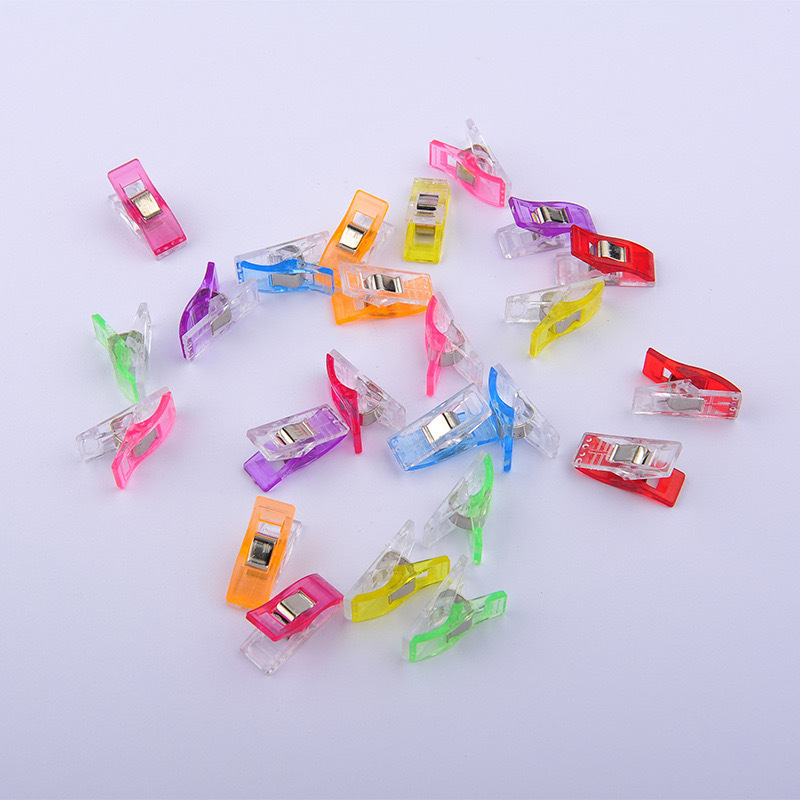 in stock direct selling strong hemming fixed axe clip color plastic cross stitch positioning clip patchwork sewing clip