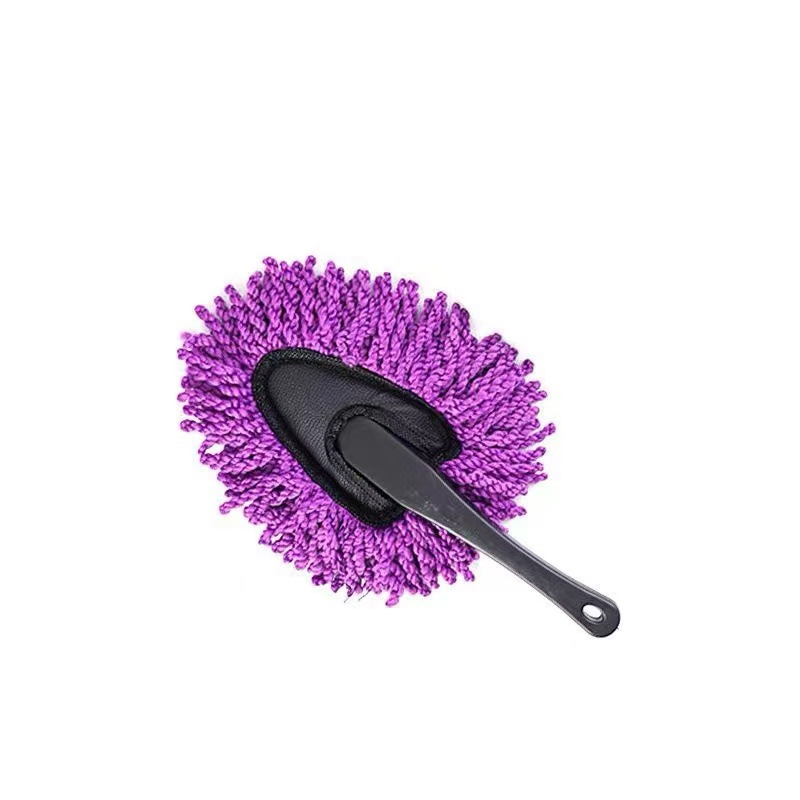 짧은 손잡이 작은 왁스 브러시 보라색