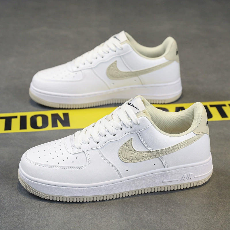 Nike Air Force 1, низкие зимние спортивные белые кеды для мужчин и женщин для отдыха