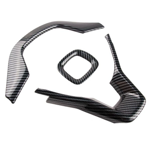 Suitable for the 10th generation Accord and Inspire models: decorative trim for the steering wheel, including upper and lower trim pieces, and interior modification stickers
