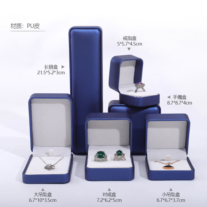 Caja de Cuero PU para Joyas para Embalaje de Joyería