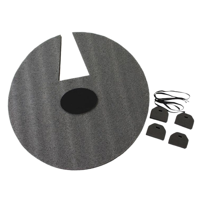 Almohadilla de silencio de tambor de una sola pieza almohadilla de aislamiento de sonido de tambor inferior Almohadilla de silencio del ejército que cuelga Ding sonido fuerte almohadilla de tambor pesado