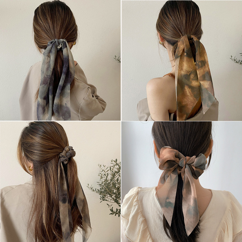 Simple Style Gradient Color Cloth Handmade Hair Tie 1 Piece display picture 4