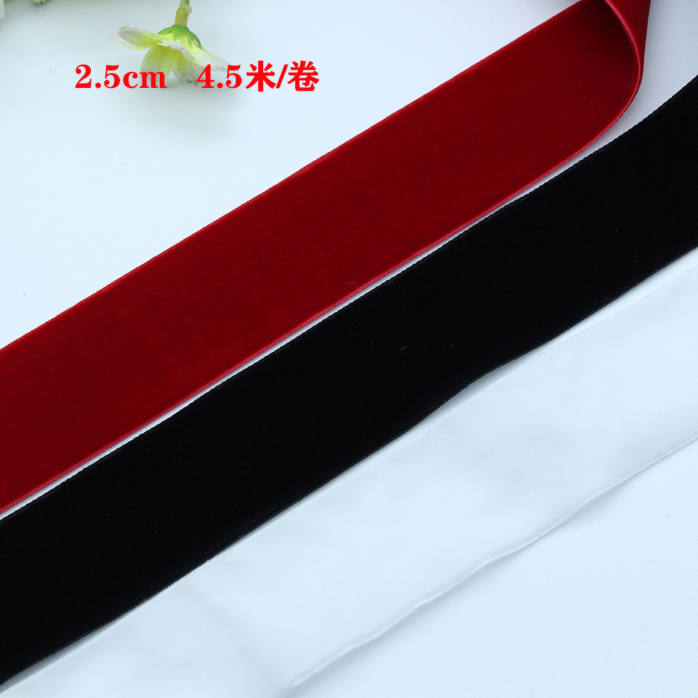 3.8 / 4cm cinta de terciopelo de doble cara empaque caja de regalo joyería pastel de flores cinta de arco