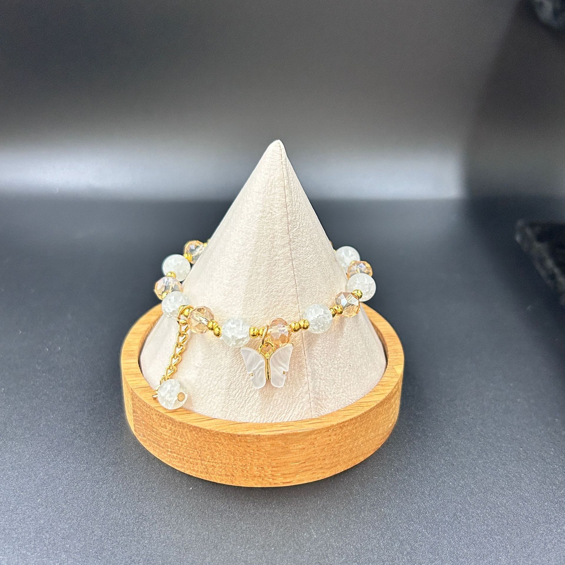 나비 팔찌 화이트