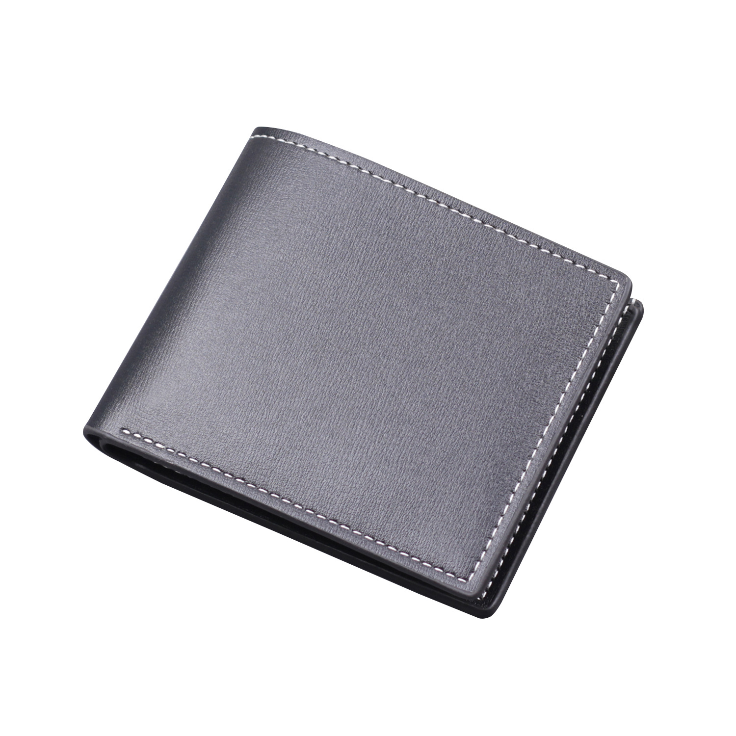 Cartera para hombre, tarjetero para hombre, cartera corta integrada, billetera para hombre, doble pliegue, wallet man, horizontal, transfronterizo