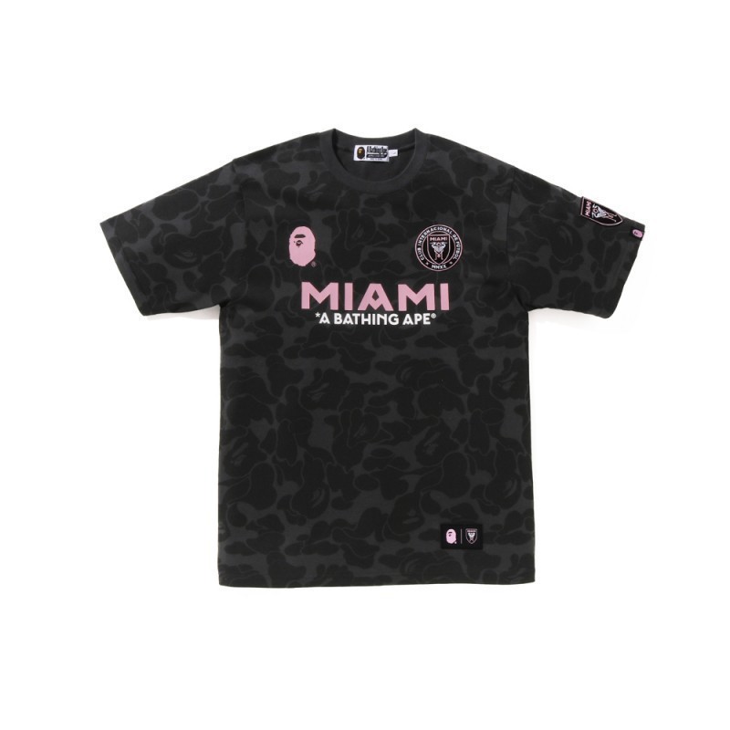BAPE Inter Miami CF Camo T-shirt Black Pink