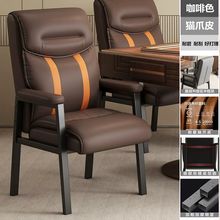 棋牌室网红专用猫爪皮弹簧包麻将椅加厚舒适靠背椅久坐不累亚马逊