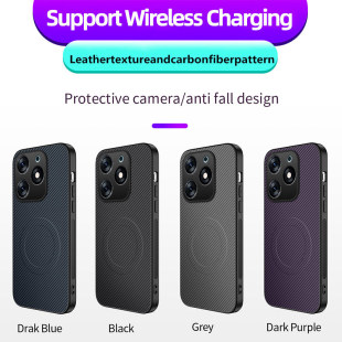 Suitable for Infinix Hot60Pro+ Mobile Phone Case, New Carbon Fiber Pattern Pova 7Ultra Magnetic Case