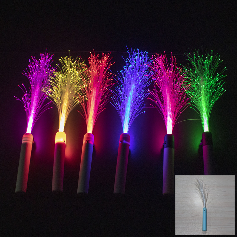 LED Fiber optic rod7�ʱ�ɫӫ����ư�ҹ���ɶ������ݳ��ᷢ���
