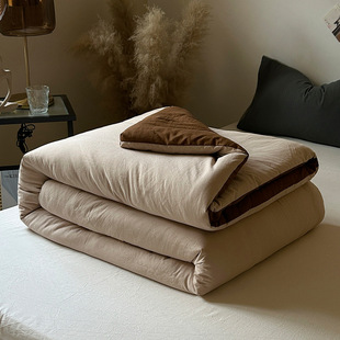 Thickened Winter Quilt for Warmth, Single-Person Cotton Quilt for Student Dormitory, Suitable for Spring and Autumn, All-Season Universal Ultra-Soft Quilt Core