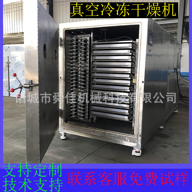 10平方鳝鱼鲫鱼真空冻干机小龙虾蚯蚓宠物饲料低温冷冻干燥机