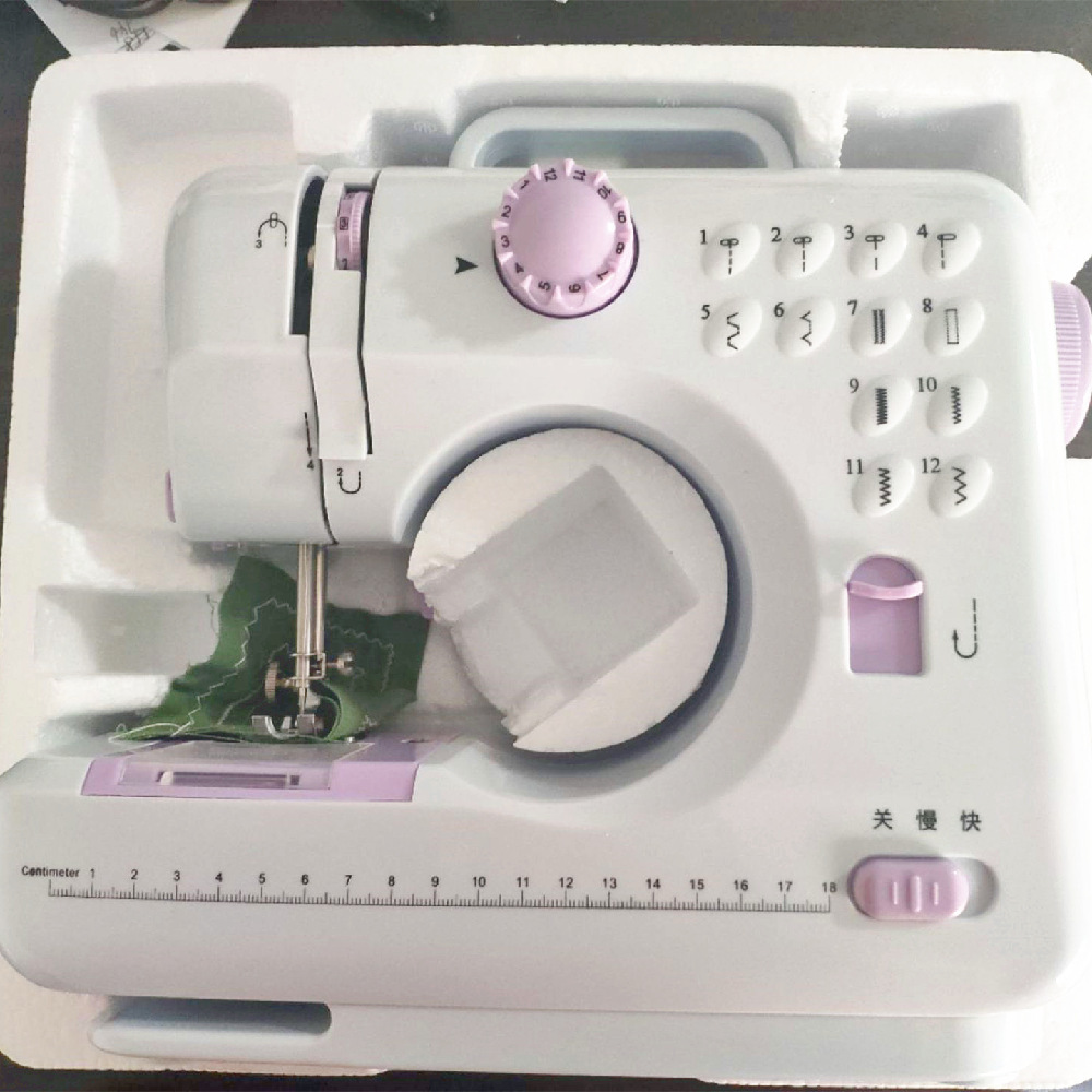 Nuevo producto Amazon máquina de coser para el hogar eléctrica pequeña 505 versión mejorada con borde cerrado máquina de coser automática en stock