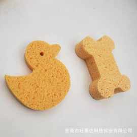 卸妆粉扑圆形洁肤清洁木浆棉 肤黄色吸水清洁木浆棉烙铁木浆棉片