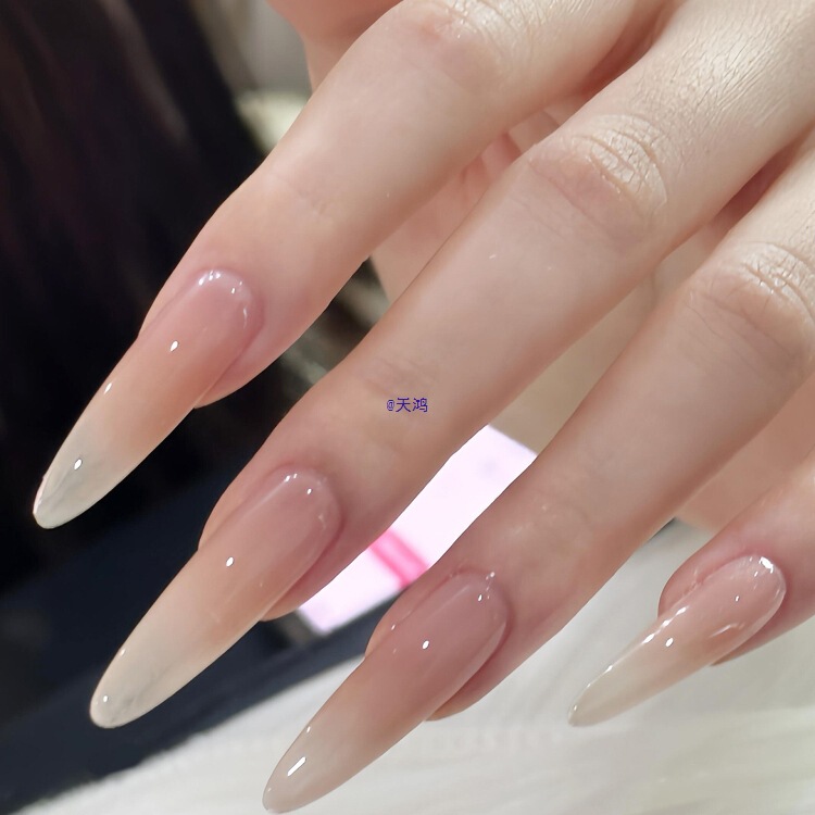 Purely Handmade Manicure Nude Almond Mid-Length Nail Patch 2025 New Bridal Look Whitening Purely Handmade Manicure Nude Almond Mid-Length Nail Patch 2025 New Bridal Look Whitening