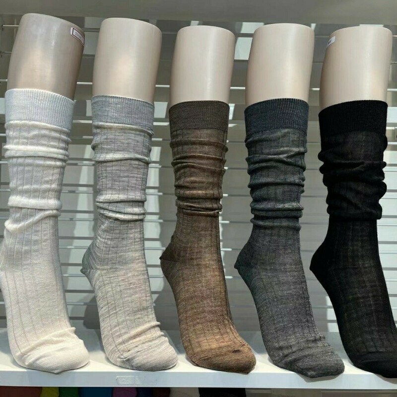 South Korea Dongdaemun Aileen Socks 2024 New Wool Knee-high Shannon Socks high quality Women Socks