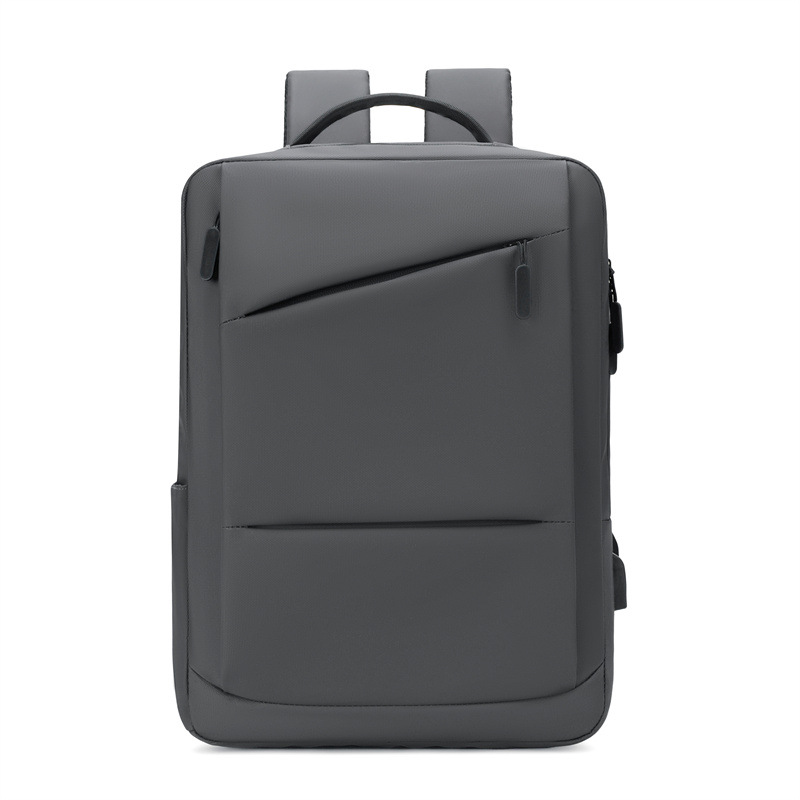 Mochila expandible 2025 simple y ligera a prueba de rociamientos barra de tracción bolsa de computadora de negocios mochila de negocios de gran capacidad