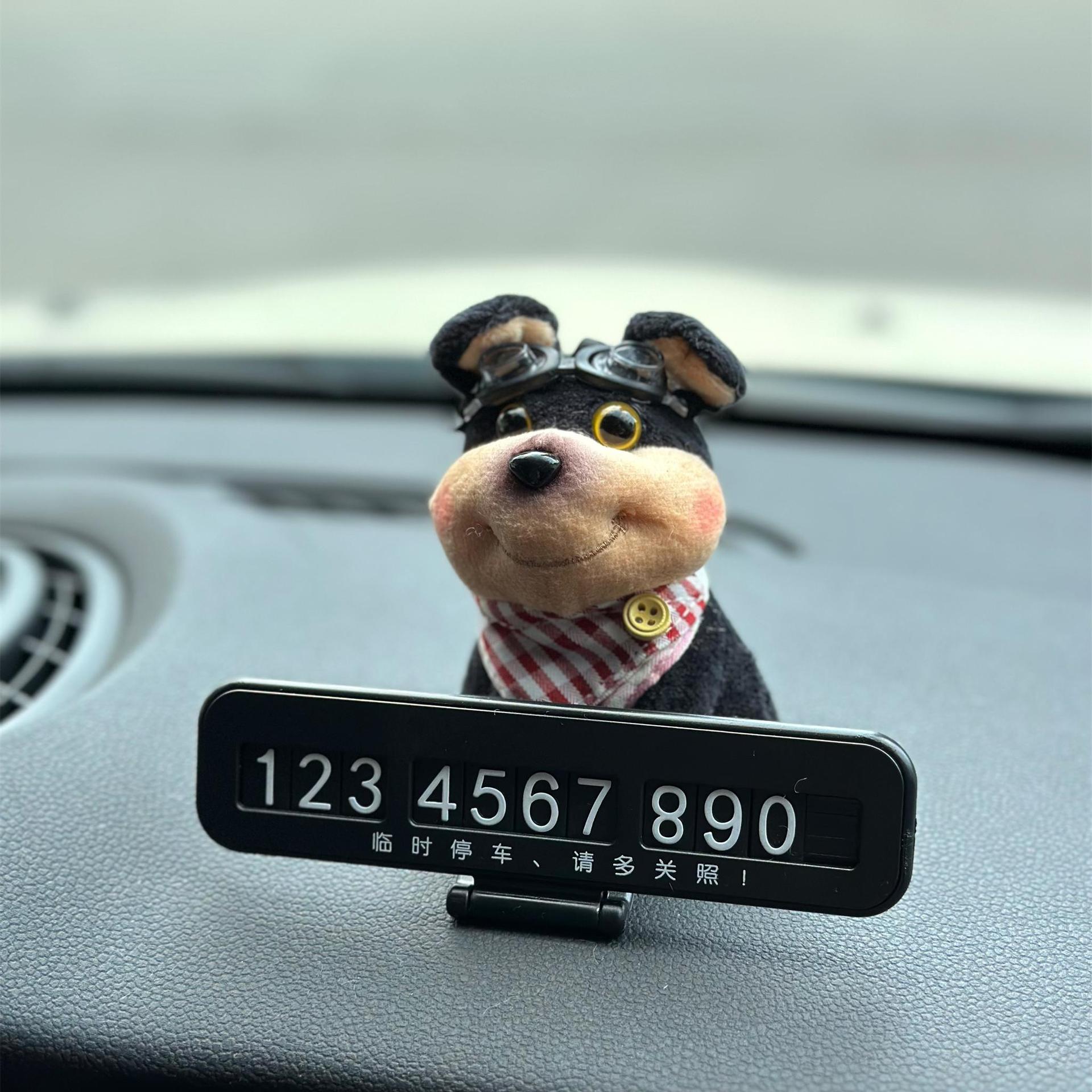 Tarjeta de teléfono móvil abeja cachorro estacionamiento temporal lindo decoración de automóvil de alta calidad regalo creativo 2024 nuevo
