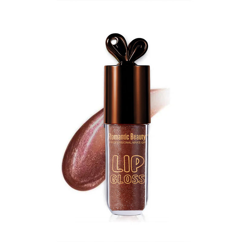 Batalla transfronteriza conejo esmalte labial chocolate brillante brillo labial humectante miel labial perlada fácil de colorear esmalte labial damas
