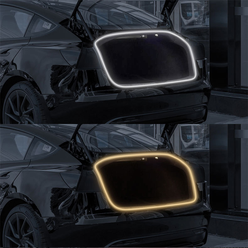 Suitable for Tesla Huanxin Edition model3 Trunk Lamp Huanxin Y Front Box Atmosphere Lamp Car Decorative Lamp