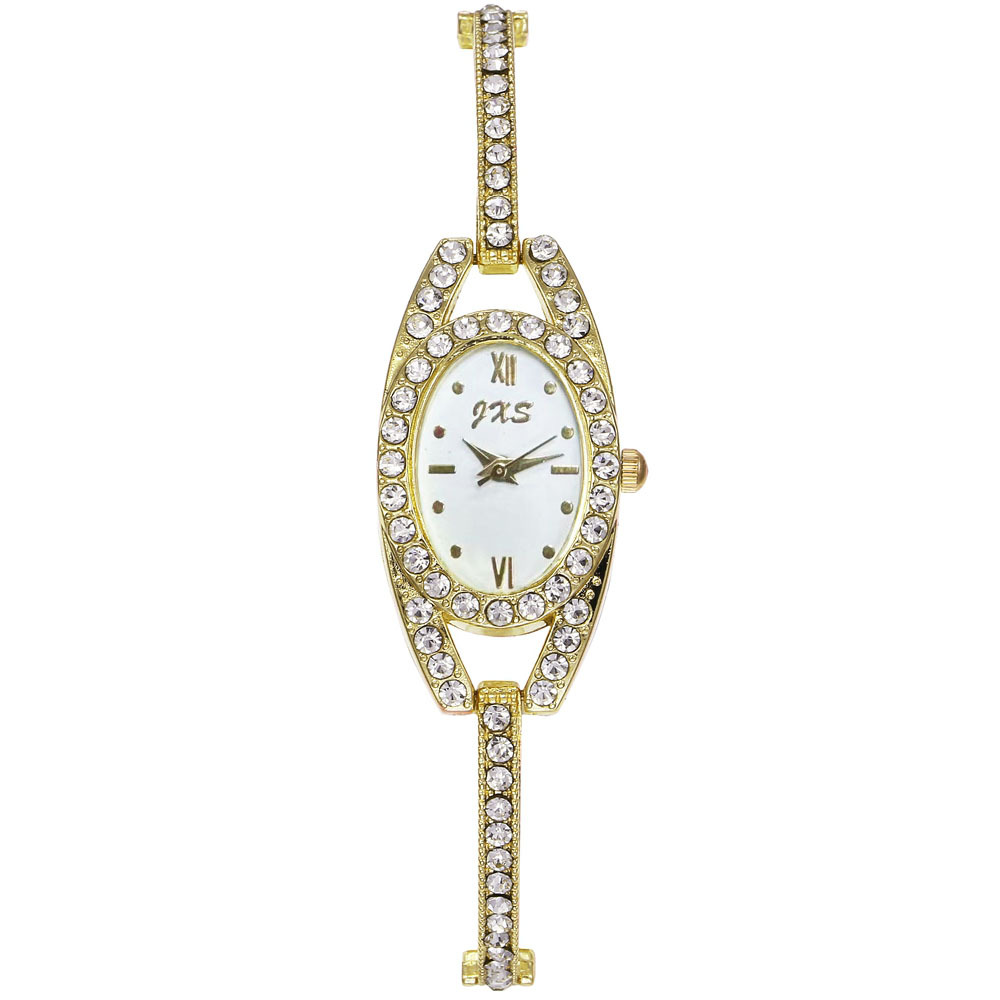 Transfronteriza transmisión en vivo reloj de estudiante femenino reloj de diamante oval ins estilo universitario temperamento pequeño dial pulsera reloj