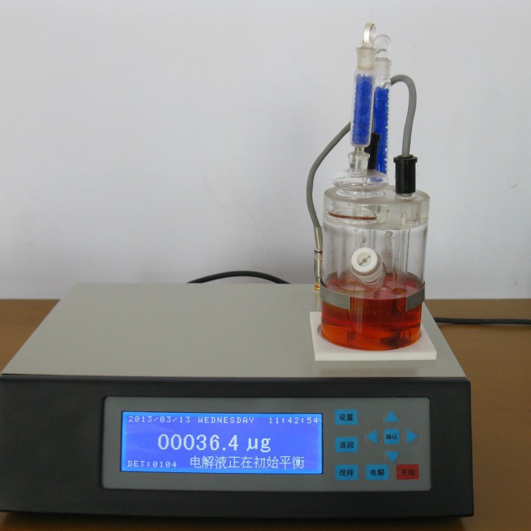 全自动有机溶剂水分测定仪，库仑法水分测定仪WS-8A