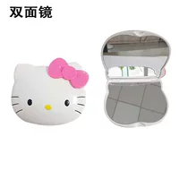 Cartoon double-sided handheld small mirror, (Physicals)