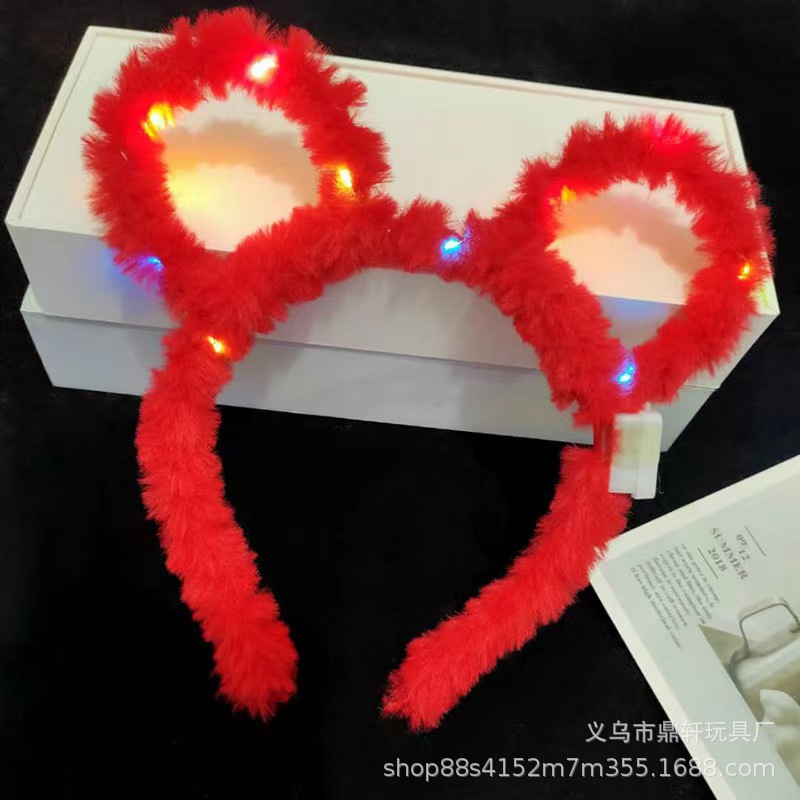 Luminoso Mitch hair Hoop / Big red