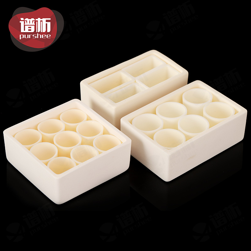 99%氧化铝方形/圆柱形坩埚弧形坩埚成套使用耐高温免费开票管式炉