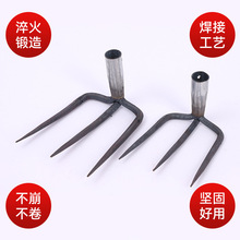 园艺两三齿钢耙四齿耙种菜翻地除草钉耙翻土神器农用工具红薯花生