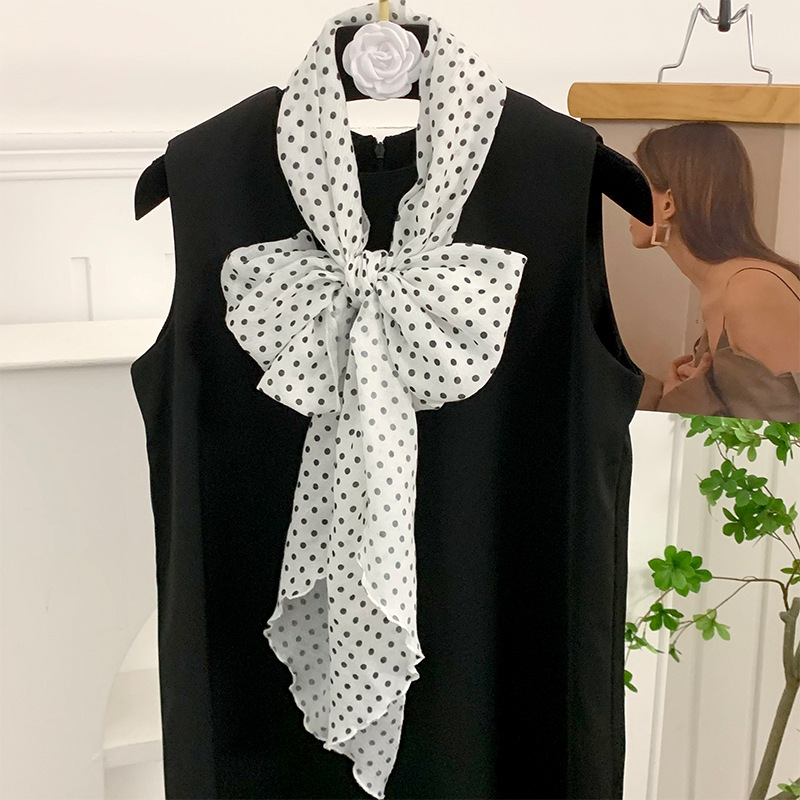 Bufandas de seda de punto de onda de alta calidad nueva moda de moda delgada bufandas de cuello bufandas decoración multifuncional cinturón