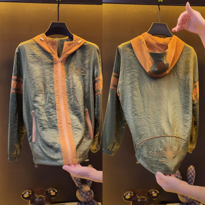 Trendy, Fashionable, Personalized, Casual, Versatile, Comfortable, Simple, Light Luxury, Men's High-End, Stylish, Cool Hooded Jacket
