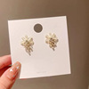 Small design earrings from pearl, trend of season, light luxury style, 2023 collection, city style, wholesale