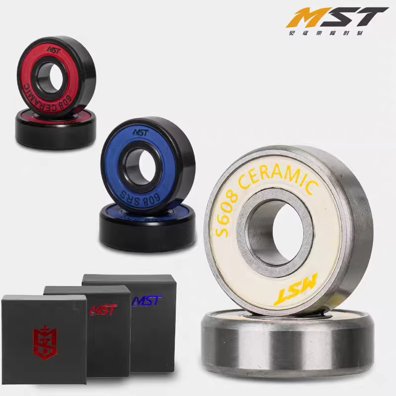 Mst Red Cap Platinum Black Ceramic Roller Skate Bearings Inline Skating Speed Skating Freestyle Brake 608S Migao Seba