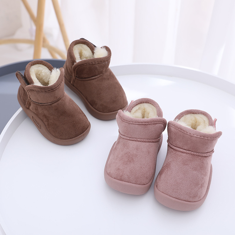 Childrens Snow Boots With Plush Insulation For Boys And Girls_voghion.com