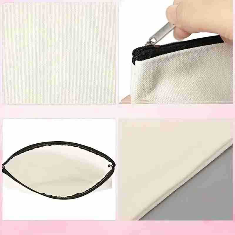 Bolso cosmético transfronterizo de las mujeres de Amazon lindo gato creativo bolsa de cosméticos bolsa de almacenamiento de lino bolsa de cremallera impermeable