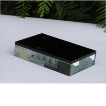 水晶摆件底座汽车香水座式玻璃摆饰长方形弥勒佛底板