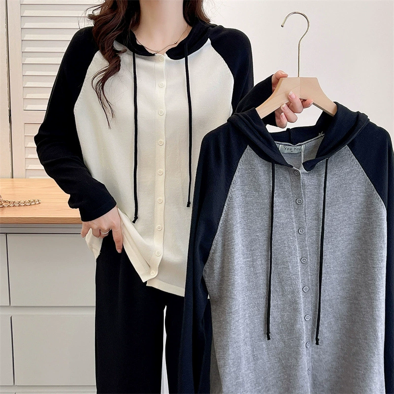 Knitted sweater, long-sleeve, hoody, jacket, plus size