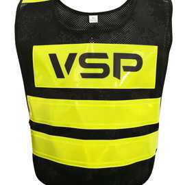 厂家直销上海版反光背心 反光马甲 VSP保安高档网布背心